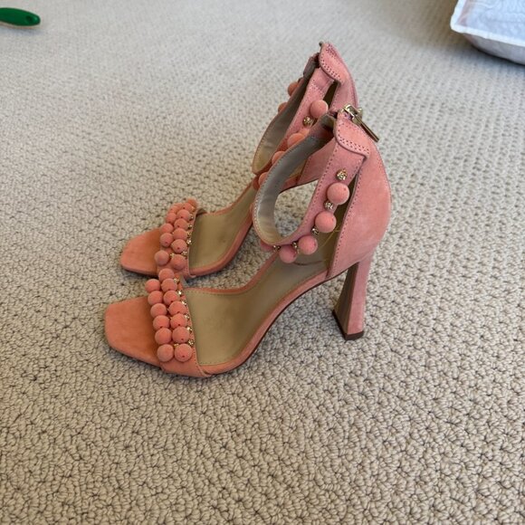 New! Sam Edelman Luella Pom Pom Heels sz 7.5 - Picture 4 of 13